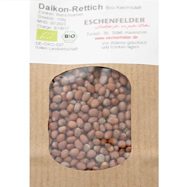 BIO semená na klíčenie a mikrozeleninu Reďkovka Daikon 100 g